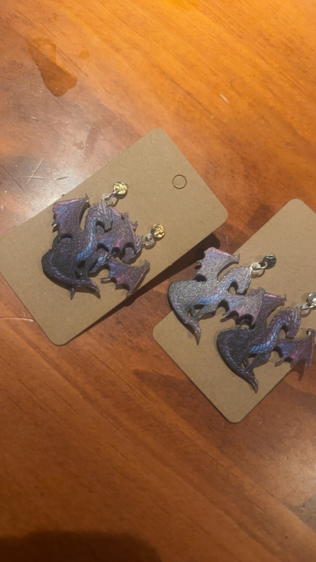 Midnight Dragon Earrings 🐉 ✨