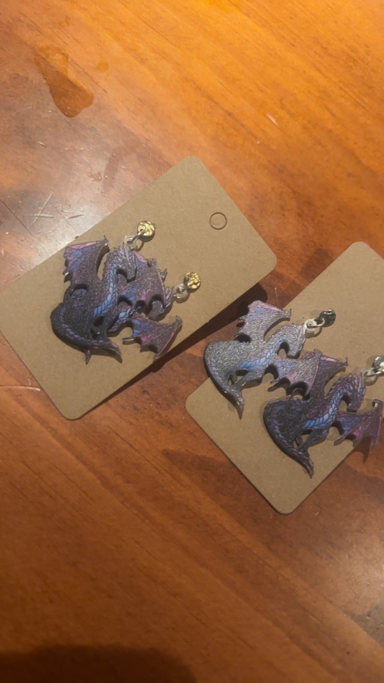 Midnight Dragon Earrings 🐉 ✨
