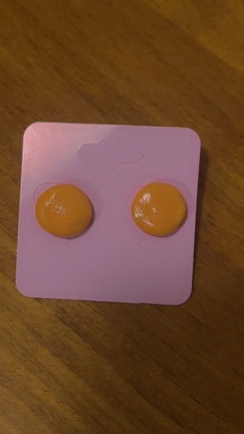 Polymer clay Studs