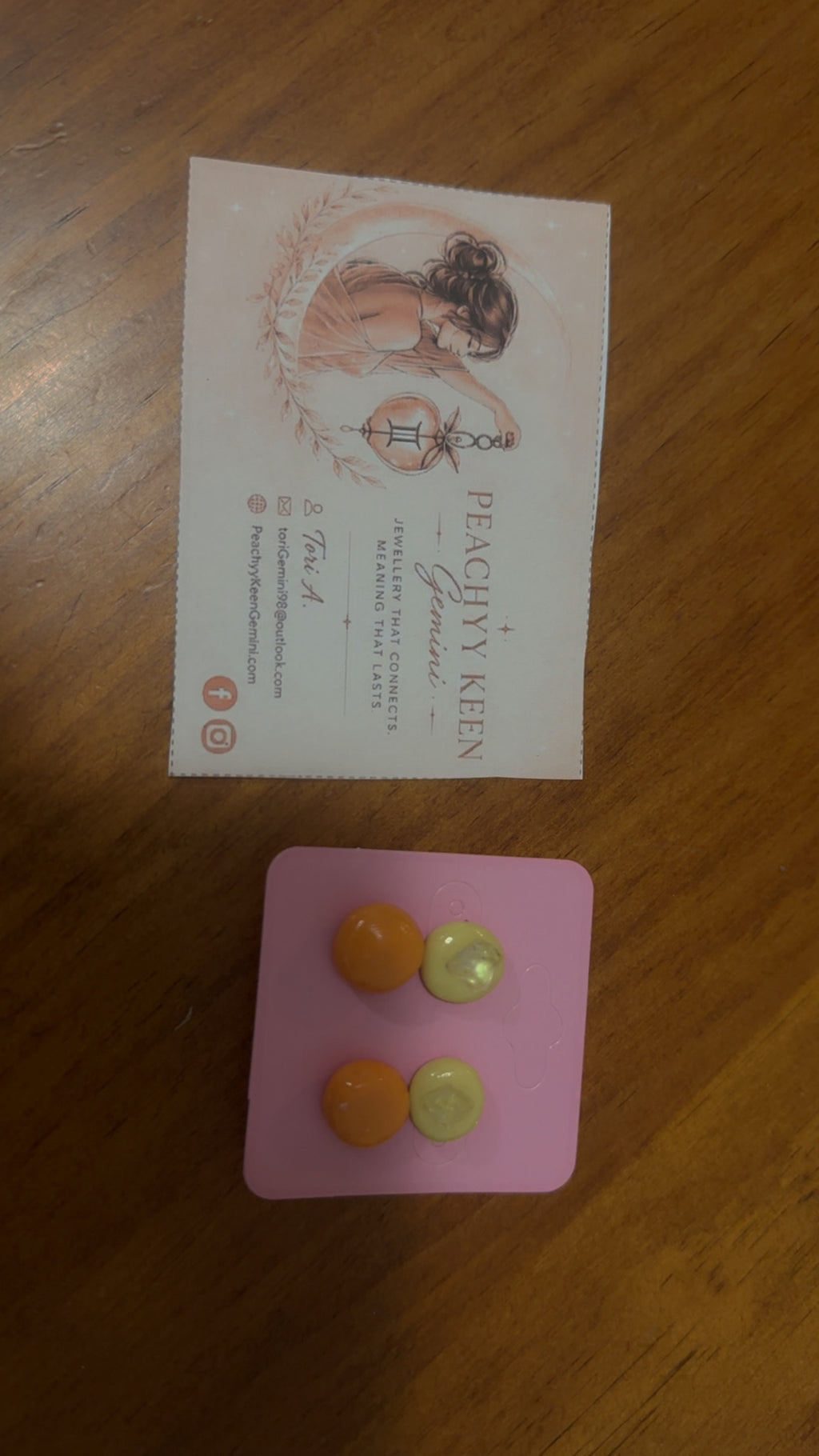 Polymer clay Studs