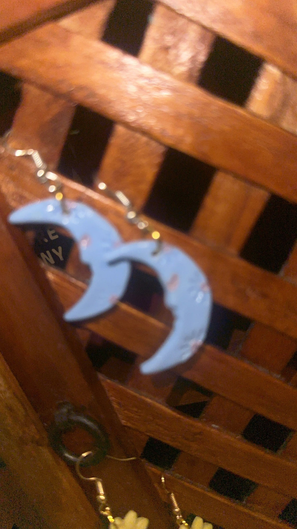 BLUE MOON DANGLE EARRINGS