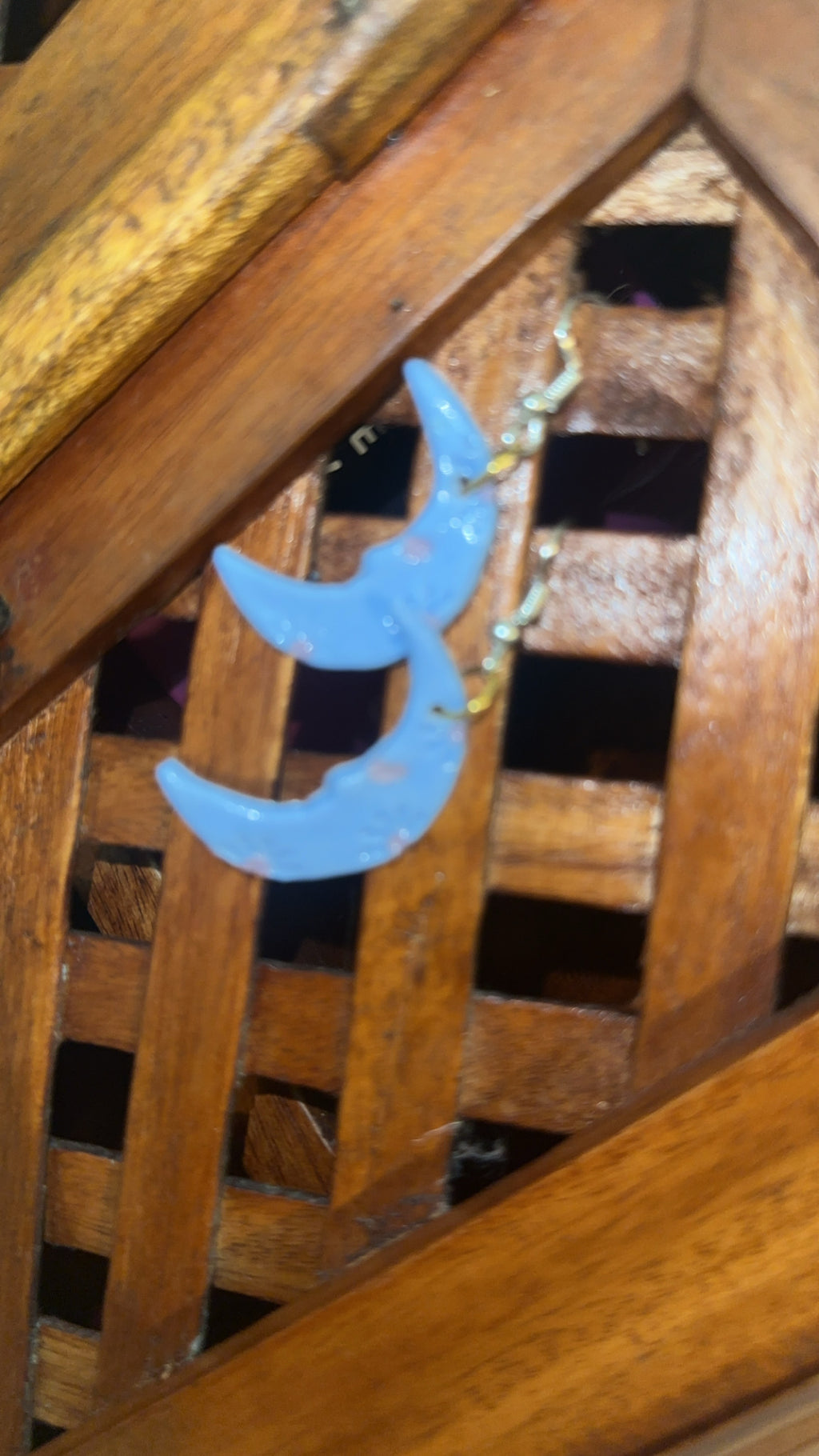 BLUE MOON DANGLE EARRINGS