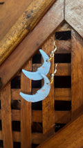 BLUE MOON DANGLE EARRINGS