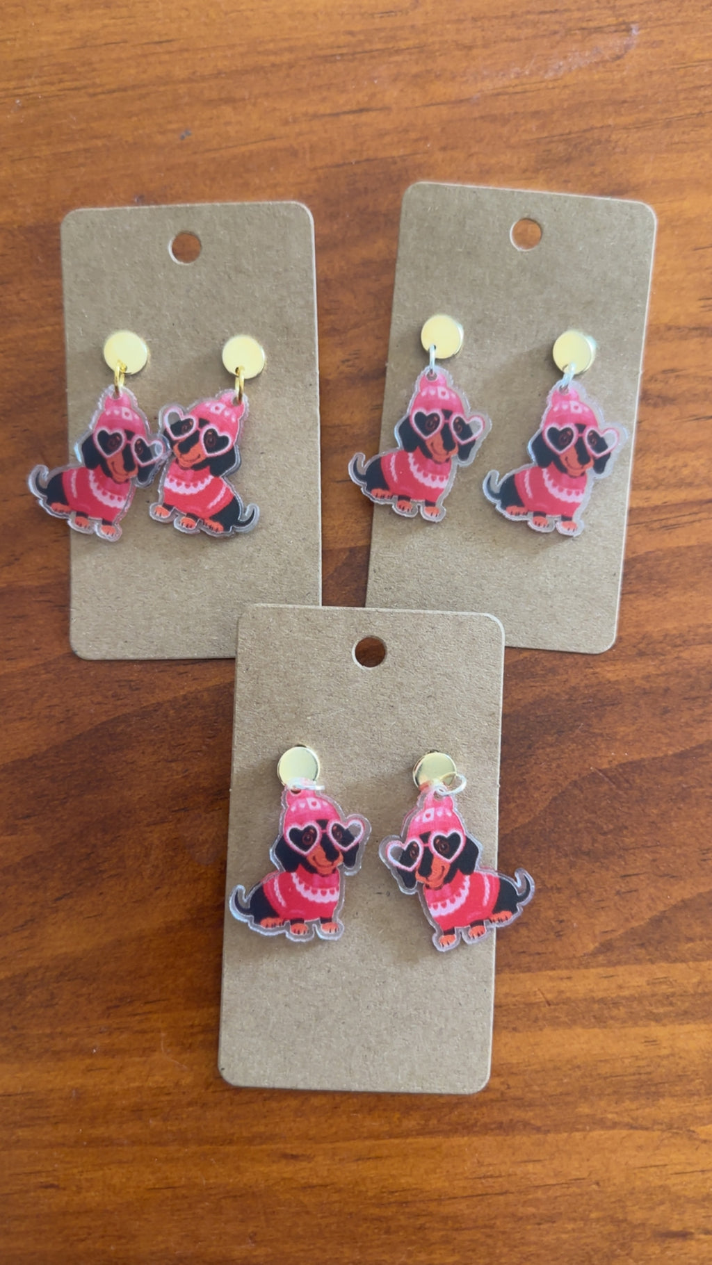 Dachshund Dangle earrings