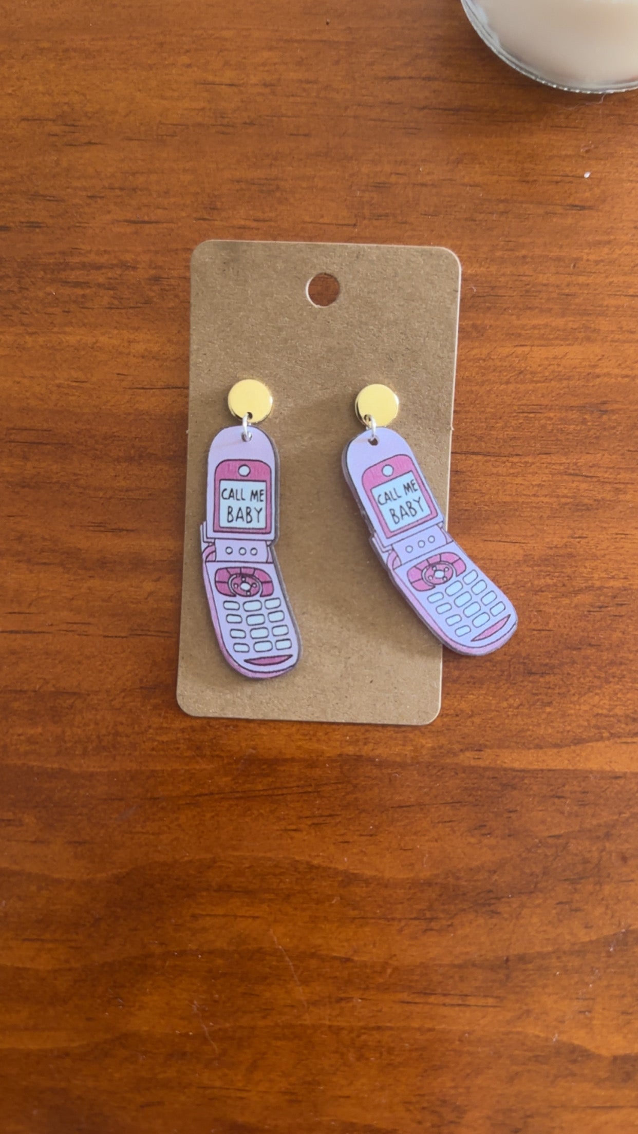 Call Me Baby Retro flip Phone Earrings ☎️
